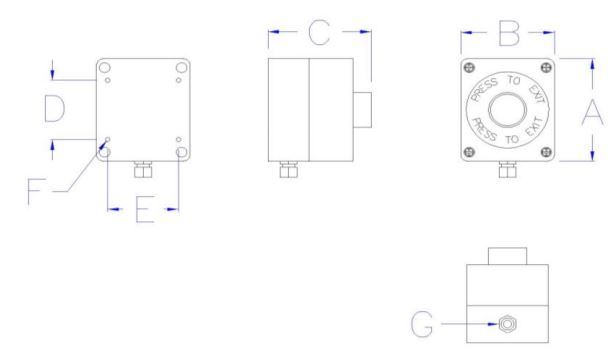 ETG-RE Entry-Guard™ Access Control Switch Regular Mount